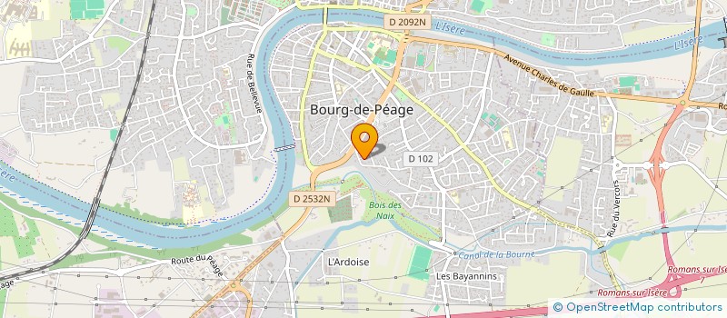 localisation de l'entreprise SOCIETE CIVILE SYLBA  BOURG-DE-PEAGE