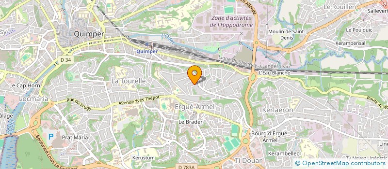 localisation de l'entreprise SOCIETE CIVILE T G S à QUIMPER