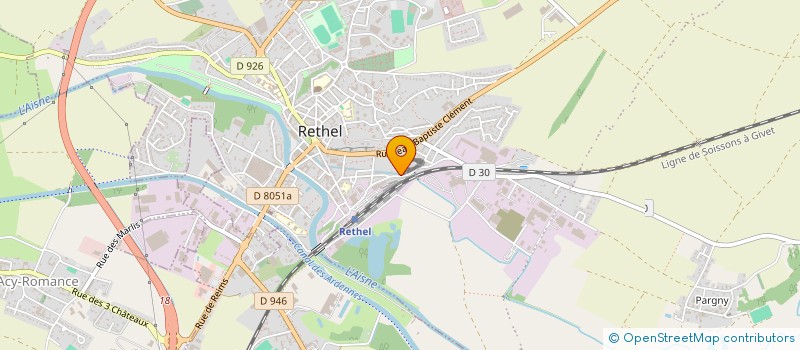 localisation de l'entreprise SOCIETE CIVILE T S à RETHEL