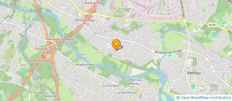 localisation de l'entreprise SOCIETE CIVILE TAHUSETOM  VERTOU