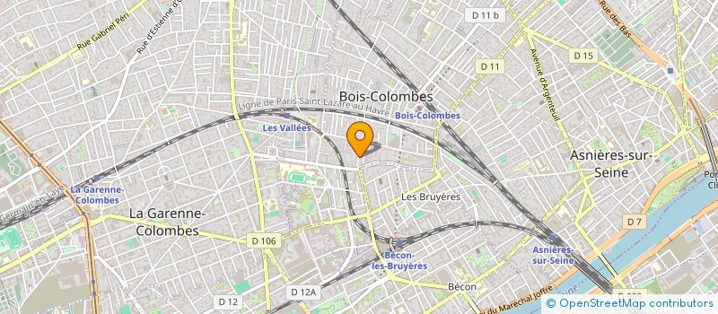 localisation de l'entreprise SOCIETE CIVILE TAJC à BOIS-COLOMBES