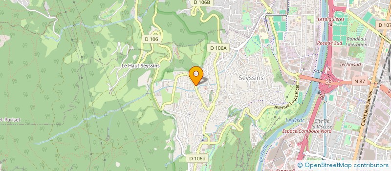 localisation de l'entreprise SOCIETE CIVILE TELLIRG à SEYSSINS