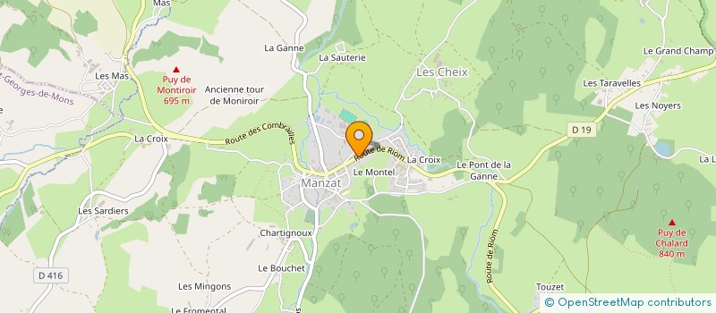 localisation de l'entreprise SOCIETE CIVILE TISSOT  MANZAT