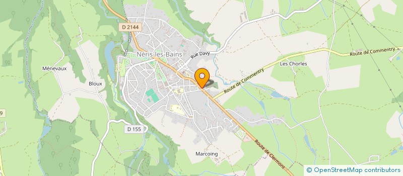 localisation de l'entreprise SOCIETE CIVILE TOUPLAIN  NERIS-LES-BAINS
