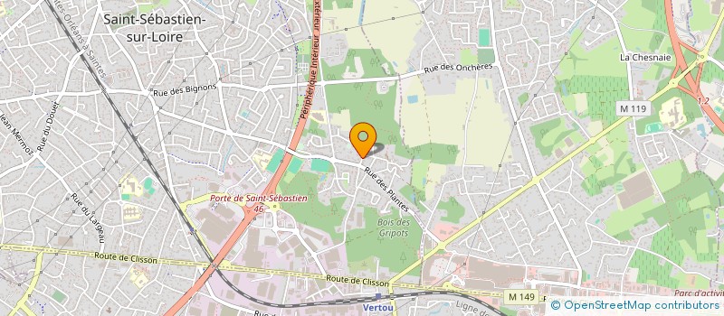 localisation de l'entreprise SOCIETE CIVILE TREBLA  SAINT-SEBASTIEN-SUR-LOIRE