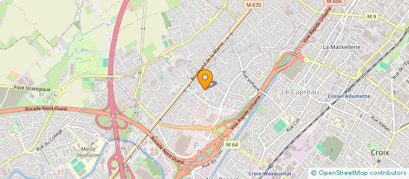 localisation de l'entreprise SOCIETE CIVILE TUNIS  WASQUEHAL