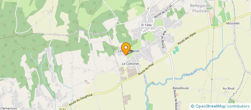 localisation de l'entreprise SOCIETE CIVILE VALAMBRE  BELLEGARDE-POUSSIEU