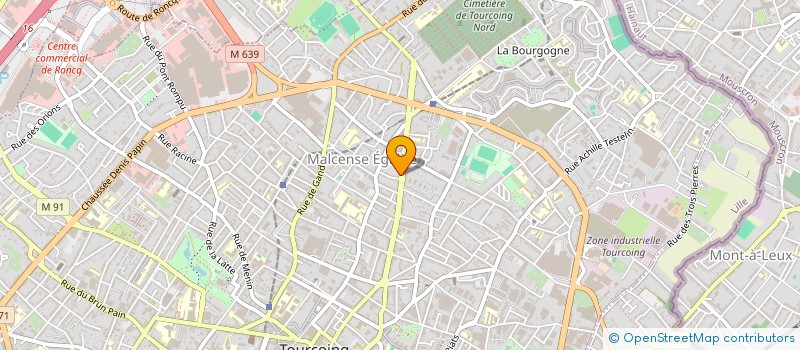 localisation de l'entreprise SOCIETE CIVILE VANMULLEM-CANDELIER  TOURCOING