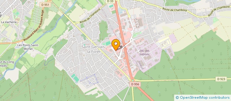 localisation de l'entreprise SOCIETE CIVILE VETCENTRE  SAINT-GERVAIS-LA-FORET