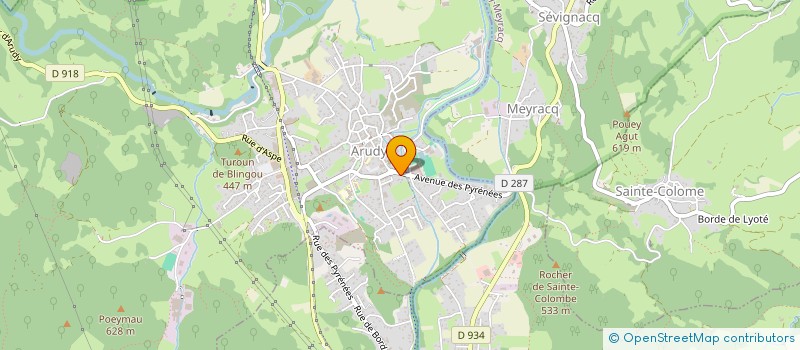 localisation de l'entreprise SOCIETE CIVILE VICTORIA  ARUDY