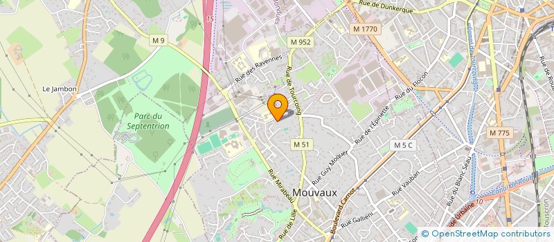 localisation de l'entreprise SOCIETE CIVILE VILUDO  MOUVAUX