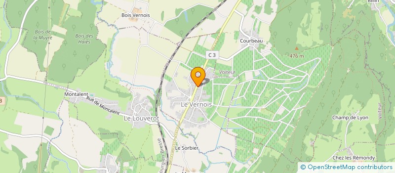 localisation de l'entreprise SOCIETE CIVILE VITICOLE BAUD PERE ET FILS  LE VERNOIS