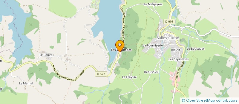 localisation de l'entreprise SOCIETE CIVILE VOILE DU LEVEZOU  SALLES-CURAN