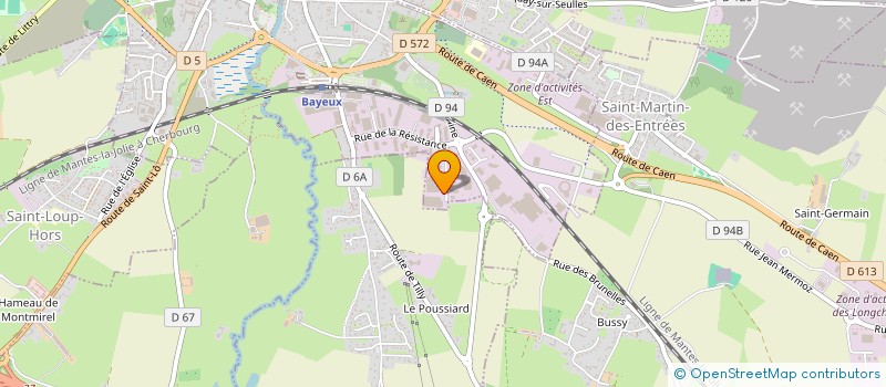 localisation de l'entreprise SOCIETE CIVILE VOISIN  BAYEUX