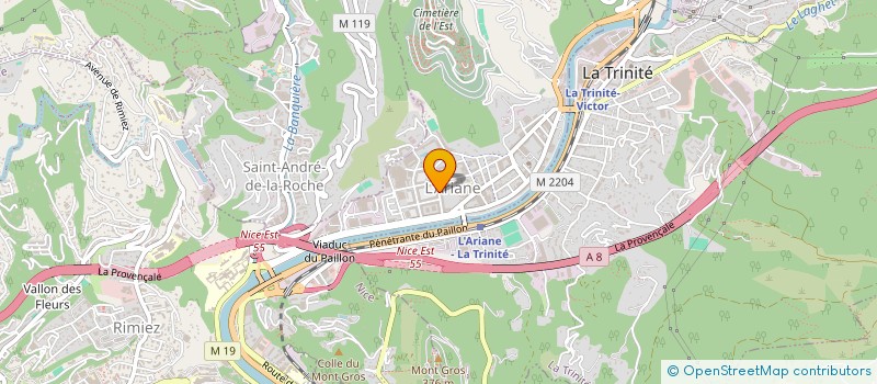 localisation de l'entreprise SOCIETE CIVILE WICO  NICE