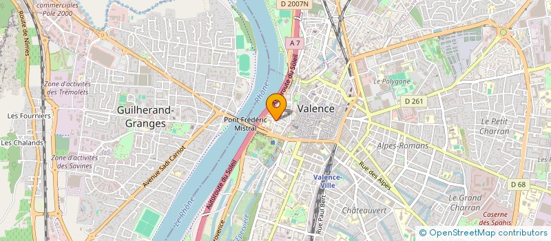 localisation de l'entreprise SOCIETE CIVILE YJ ET EM à VALENCE