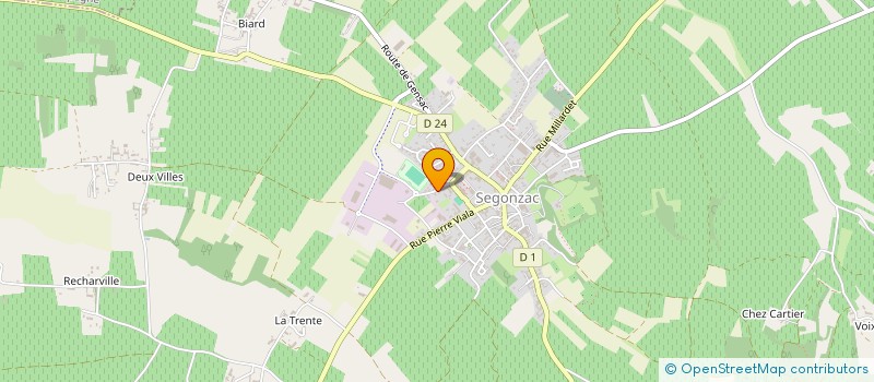 localisation de l'entreprise SOCIETE CIVILES IMMOBILIERE DE LA RUE DES MALASTIERS  SEGONZAC