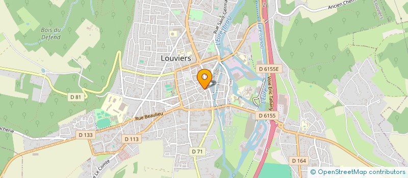 localisation de l'entreprise SOCIETE CIVILLE IMMOBILIERE DE LA RUE DE LA BARONNERIE à LOUVIERS