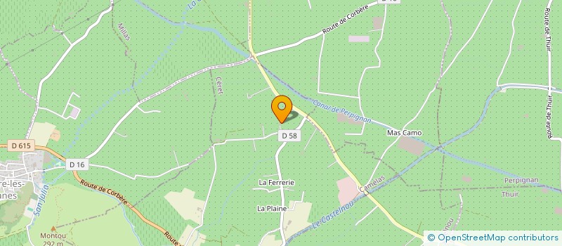 localisation de l'entreprise SOCIETE CIVITE D EXPLOITATION MAS LLINAS  CASTELNOU