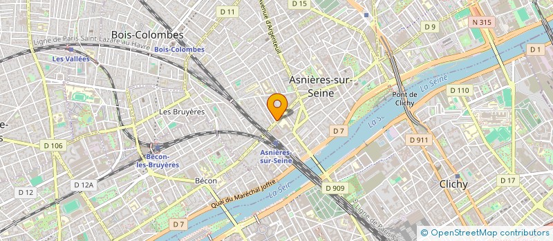localisation de l'entreprise SOCIETE CLAUDE F à ASNIERES-SUR-SEINE