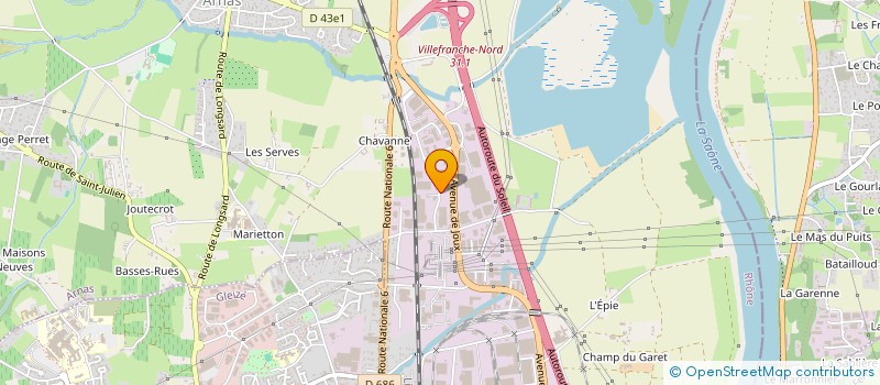 localisation de l'entreprise SOCIETE CLAUDE RAGOT  ARNAS