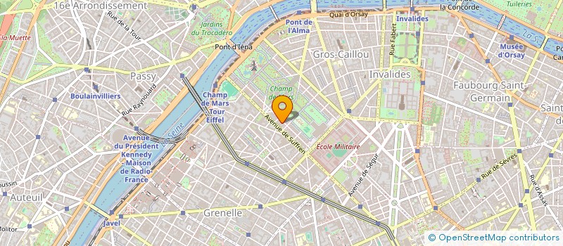 localisation de l'entreprise SOCIETE CLEMENCEAU ET DU CHAMPS DE MARS  PARIS