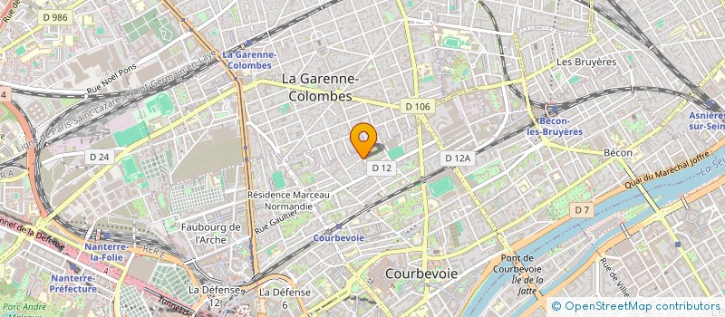 localisation de l'entreprise SOCIETE CLICHY'S 2000 à COURBEVOIE