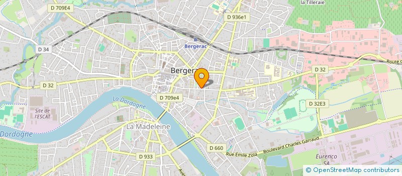 localisation de l'entreprise SOCIETE CLINIQUE PASTEUR à BERGERAC