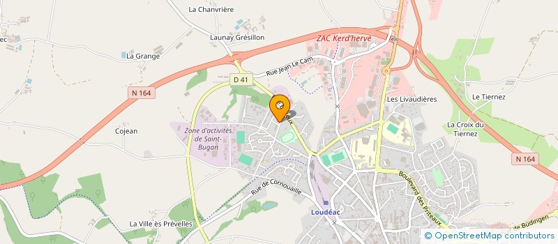localisation de l'entreprise SOCIETE CLOAGUEN LE COZ à LOUDEAC