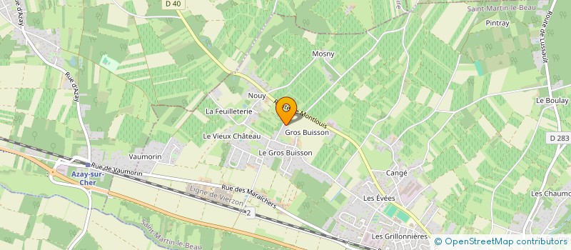 localisation de l'entreprise SOCIETE CLOS DU CHATEAU DE MOSNY  SAINT-MARTIN-LE-BEAU