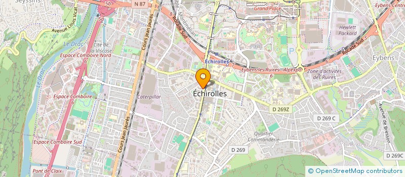 localisation de l'entreprise SOCIETE CLV  ECHIROLLES
