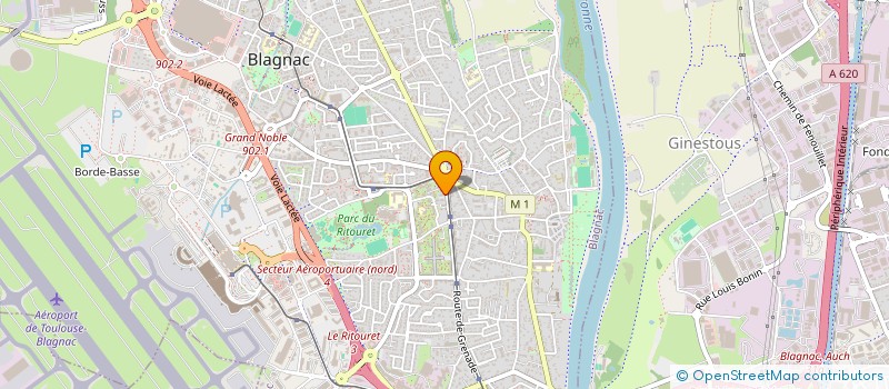 localisation de l'entreprise SOCIETE CMH  BLAGNAC