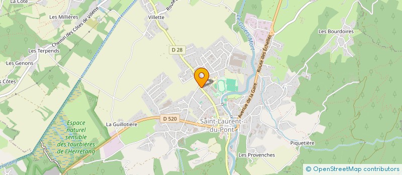 localisation de l'entreprise SOCIETE CML  TULLINS