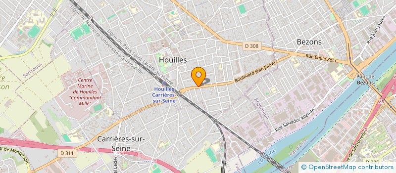 localisation de l'entreprise SOCIETE COALA à HOUILLES