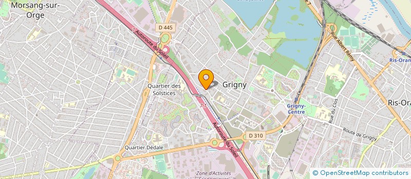 localisation de l'entreprise SOCIETE COGEBAT à GRIGNY