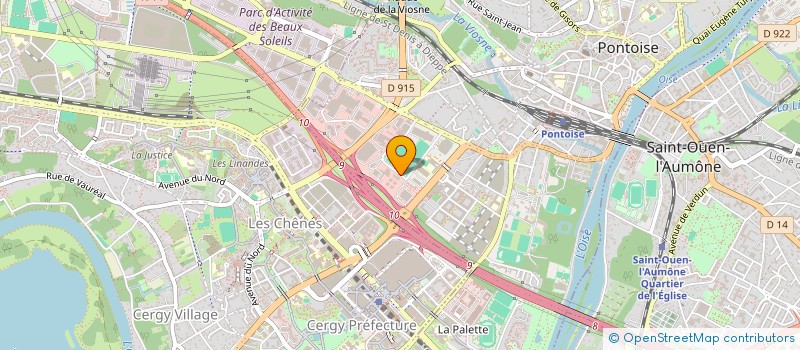 localisation de l'entreprise SOCIETE COGNART à PONTOISE