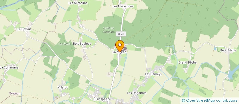 localisation de l'entreprise SOCIETE COLAS à BOSJEAN