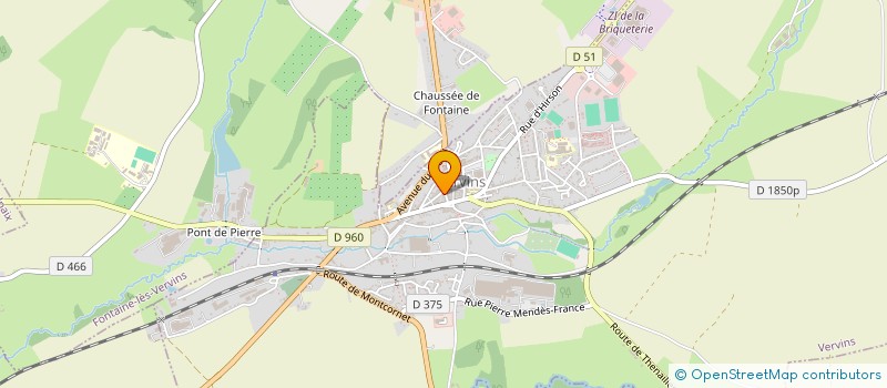 localisation de l'entreprise SOCIETE COLLIGNON MV à VERVINS