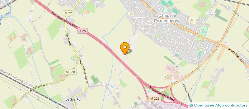 localisation de l'entreprise SOCIETE COLOMBOPHILE HIRONDELLE à LA CHAPELLE-D'ARMENTIERES