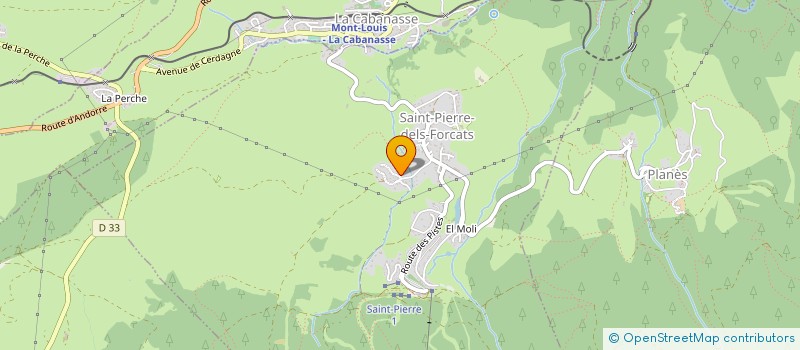 localisation de l'entreprise SOCIETE COMAS ET FILS  SAINT-PIERRE-DELS-FORCATS