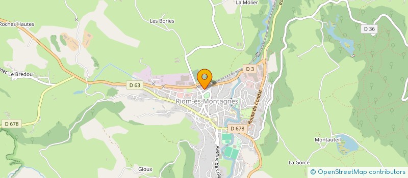 localisation de l'entreprise SOCIETE COMBES à RIOM-ES-MONTAGNES