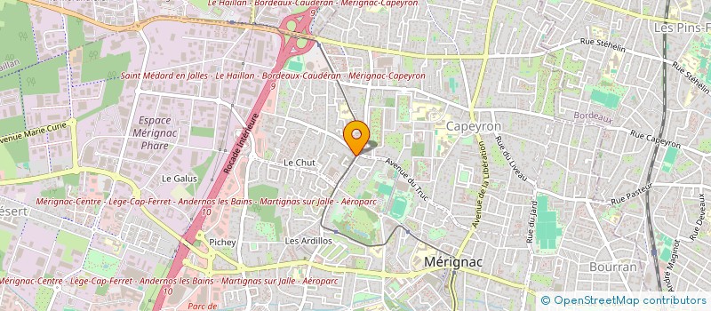 localisation de l'entreprise SOCIETE COMMERCIALE DE MERIGNAC  MERIGNAC