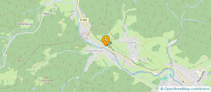 localisation de l'entreprise SOCIETE COMMERCIALE DU BOIS D'ALSACE  MASEVAUX-NIEDERBRUCK