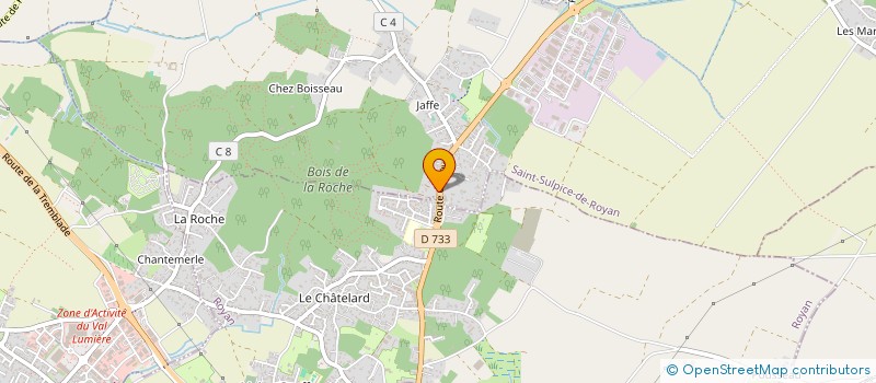 localisation de l'entreprise SOCIETE COMMERCIALE INDUSTRIELLE ET IMMOBILIERE EN ABREGE : S.C.2.I.  SAINT-SULPICE-DE-ROYAN