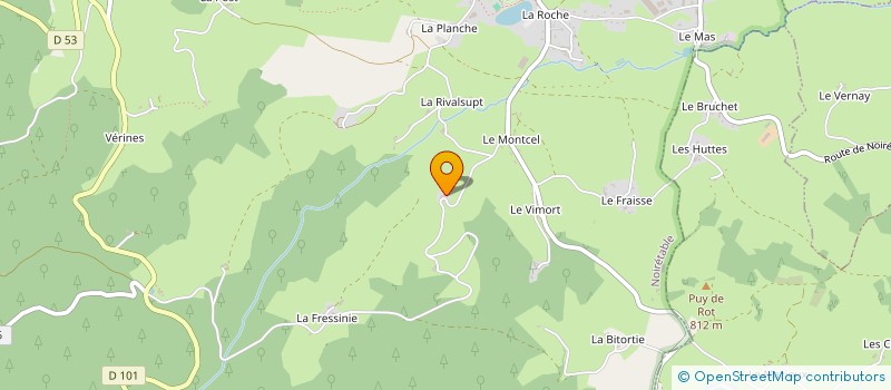 localisation de l'entreprise SOCIETE COMMERCIALE LA MERLEE - SCLM  VETRE-SUR-ANZON