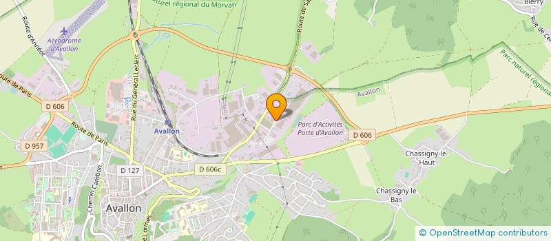 localisation de l'entreprise SOCIETE COMMERCIALE LE PRE BERCY à AVALLON