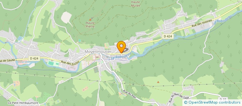 localisation de l'entreprise SOCIETE COMMUNALE DE CHASSE à MOYENMOUTIER