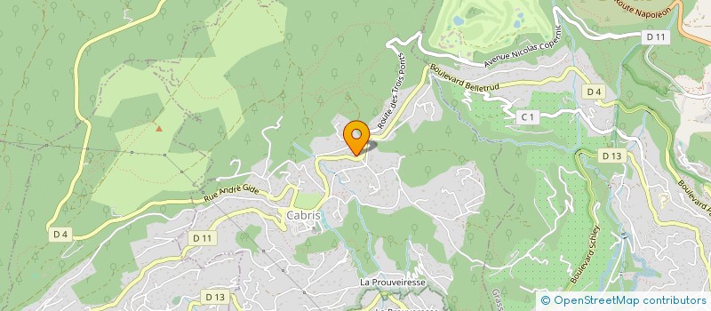 localisation de l'entreprise SOCIETE COMMUNALE DE CHASSE DE CABRIS  CABRIS