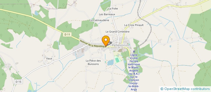 localisation de l'entreprise SOCIETE COMMUNALE DE CHASSE DE PELLEVOISIN à PELLEVOISIN