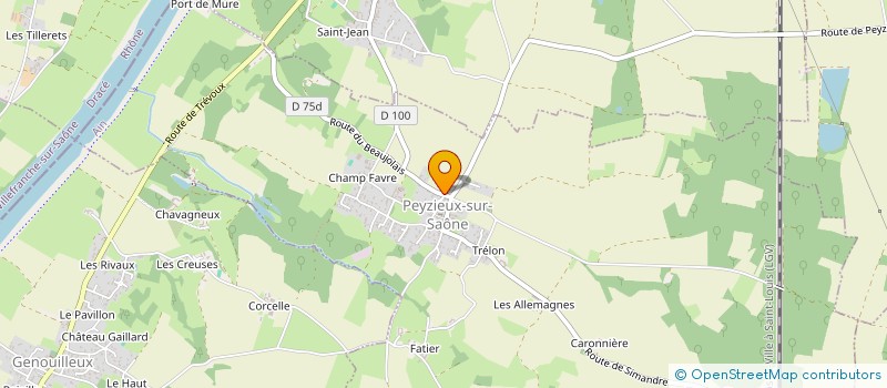 localisation de l'entreprise SOCIETE COMMUNALE DE CHASSE DE PEYZIEUX SUR SAONE ET COMMUNES LIMITROPHES à PEYZIEUX-SUR-SAONE
